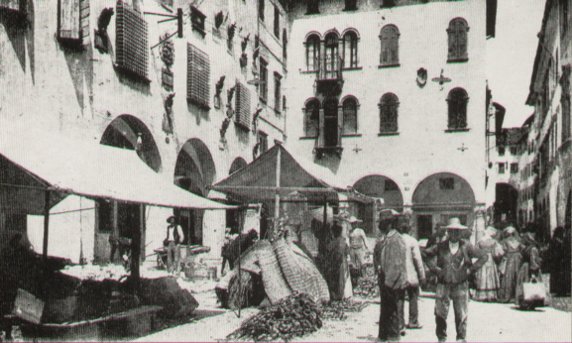 piazza mercato fototeca arch mario dal mas archivio storico del