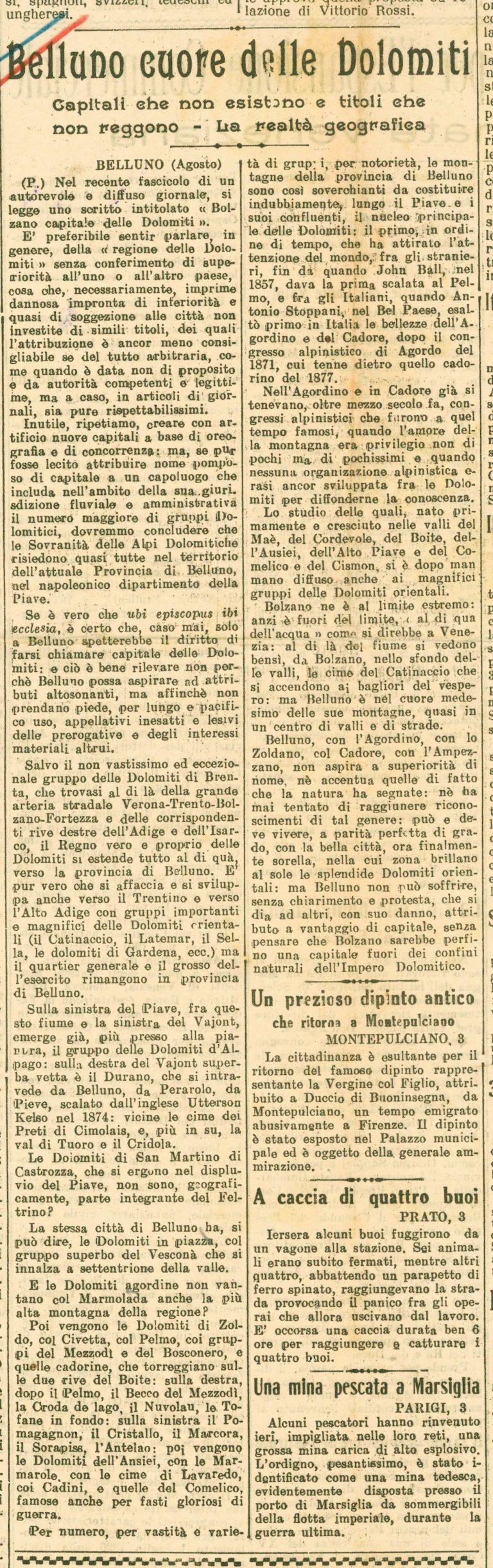 Belluno cuore delle Dolomiti